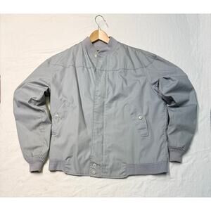 Vintage La Paz Catalina Men's Blue Full Zip gray Bomber Jacket  Size 42-Long